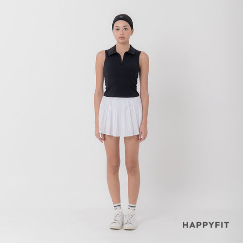 HAPPYFIT Sleeveless Polo Bra Top