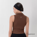 HAPPYFIT Sleeveless Polo Bra Top