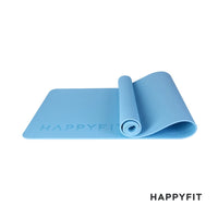HAPPYFIT [Free Strap] Yoga Mat Tpe Eco Friendly 6mm
