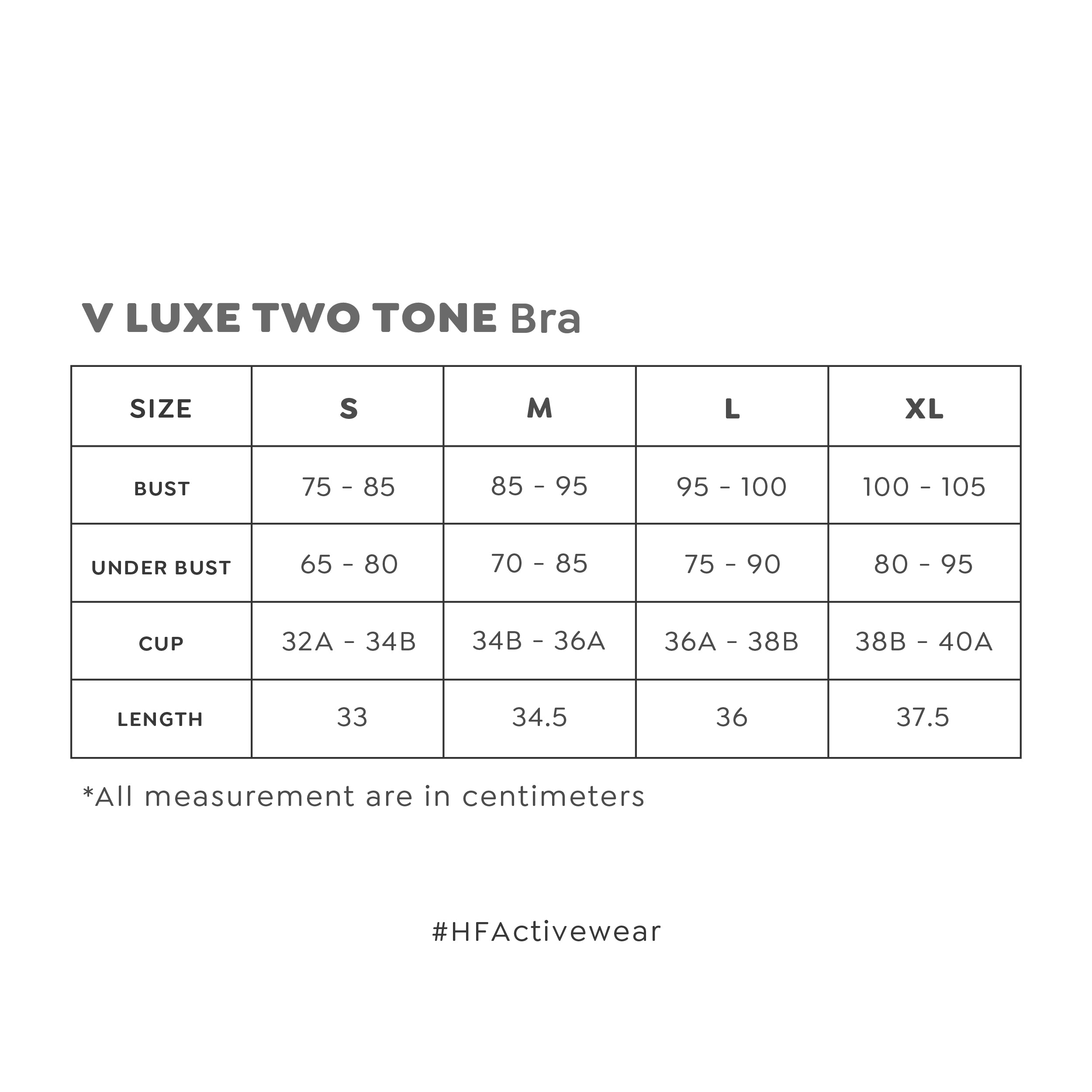HAPPYFIT V Luxe Two Tone Bra