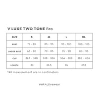 HAPPYFIT V Luxe Two Tone Bra