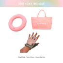 Bundle Active Weight Ring 2,5 kg (Bubblegum) + Fitness Gloves Low (Pink) + Tote Bag (Peach)