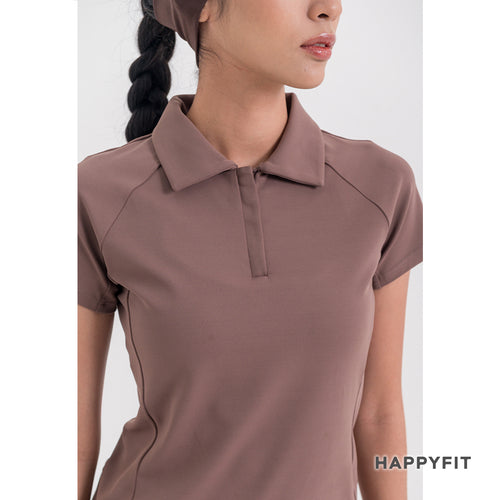 HAPPYFIT Women Swift Polo Top