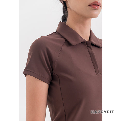 HAPPYFIT Women Swift Polo Top