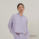HAPPYFIT Uv Protection Crop Jacket Cloudy Comfort