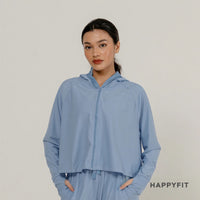 HAPPYFIT Uv Protection Crop Jacket Cloudy Comfort