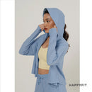HAPPYFIT Uv Protection Crop Jacket Cloudy Comfort
