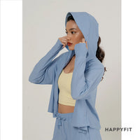 HAPPYFIT Uv Protection Crop Jacket Cloudy Comfort