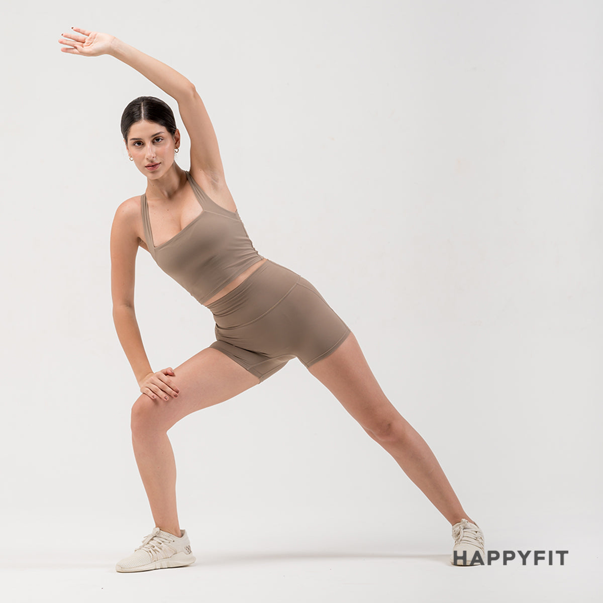 HAPPYFIT - Criss Cross Longline Sports Bra