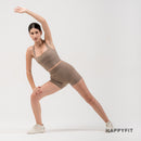 HAPPYFIT - Criss Cross Longline Sports Bra