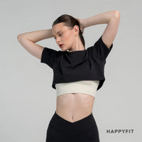 HAPPYFIT - Day to Day Cropped Tee