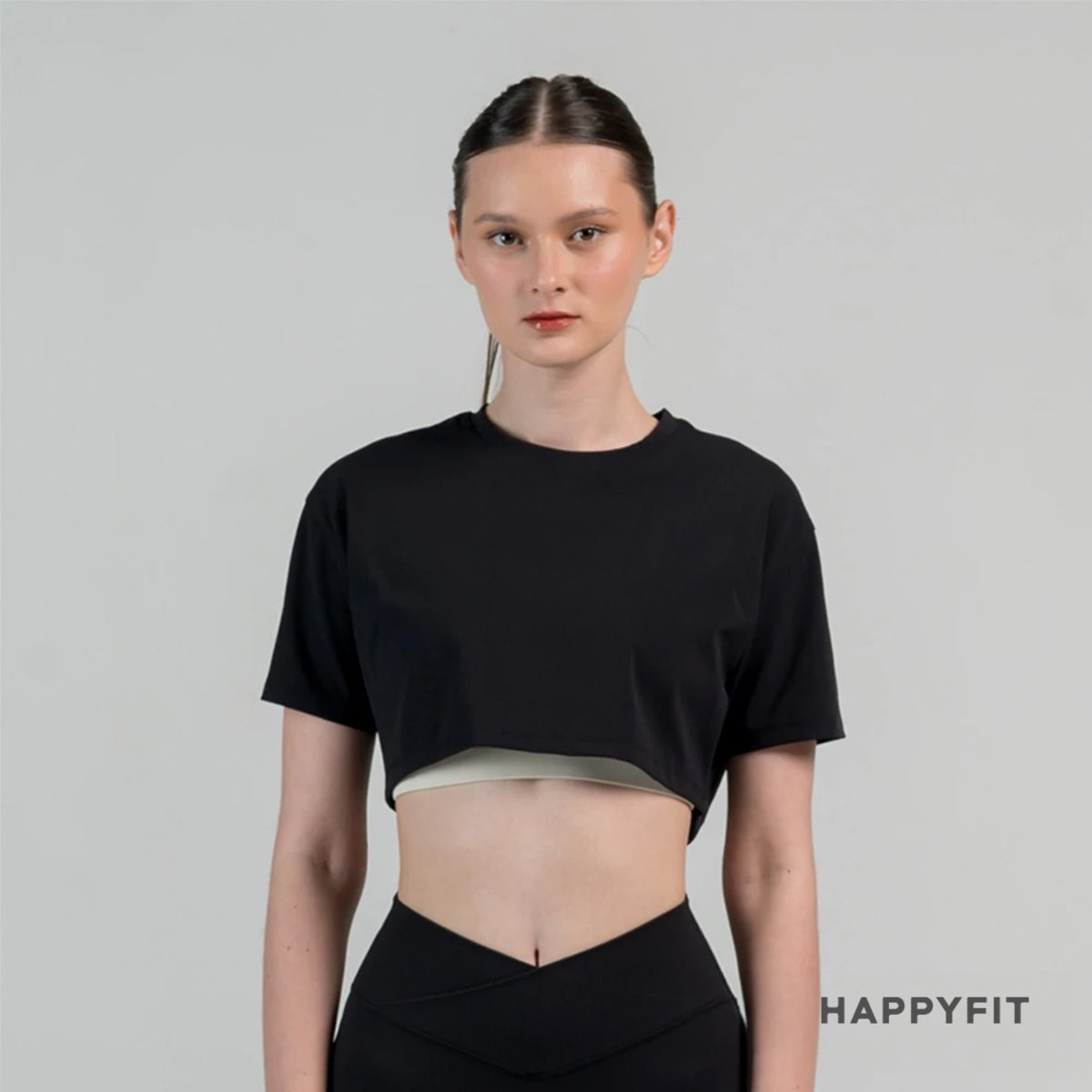 HAPPYFIT - Day to Day Cropped Tee