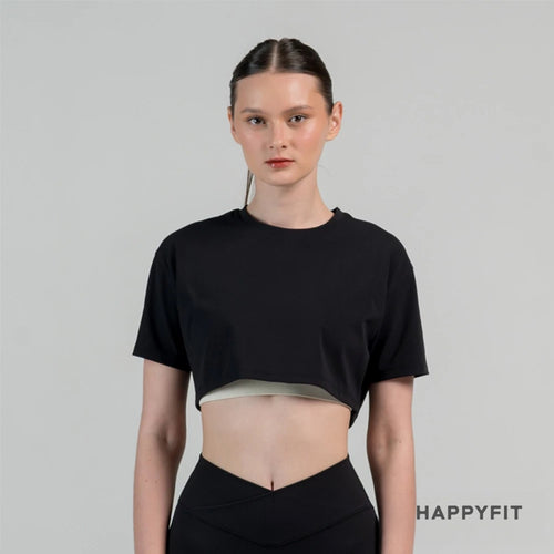 HAPPYFIT - Day to Day Cropped Tee