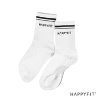 HAPPYFIT Unisex Half Crew Socks (Free Size) / Kaos Kaki Olahraga