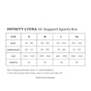 HAPPYFIT Infinity Lycra High Support Sports Bra