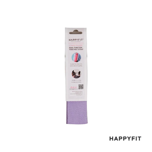 HAPPYFIT Dual Function Yoga Strap Cotton