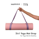 HAPPYFIT Dual Function Yoga Strap Cotton