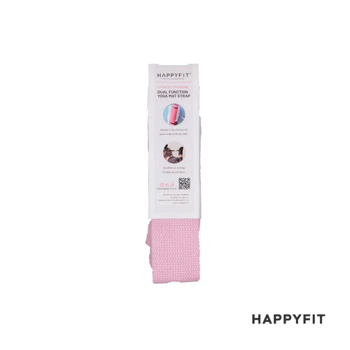 HAPPYFIT Dual Function Yoga Strap Cotton