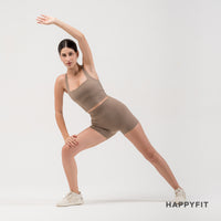 HAPPYFIT Mid High rise Biker Short / Celana Pendek Wanita