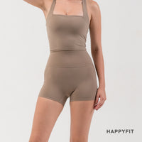 HAPPYFIT Mid High rise Biker Short / Celana Pendek Wanita