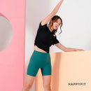 HAPPYFIT Pleats Biker Shorts