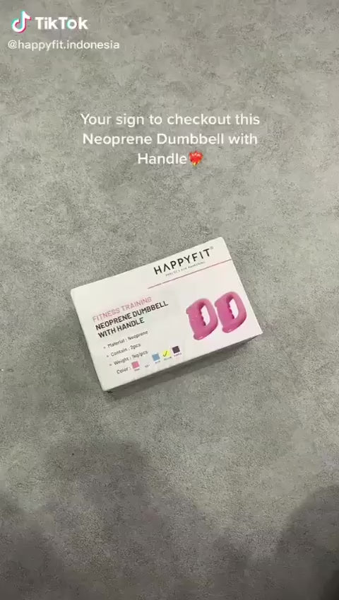 HAPPYFIT Neoprene Hand Dumbbell 1 Kg (2 Pcs)