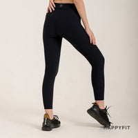 HAPPYFIT Ribbed Mid High Waist Leggings
