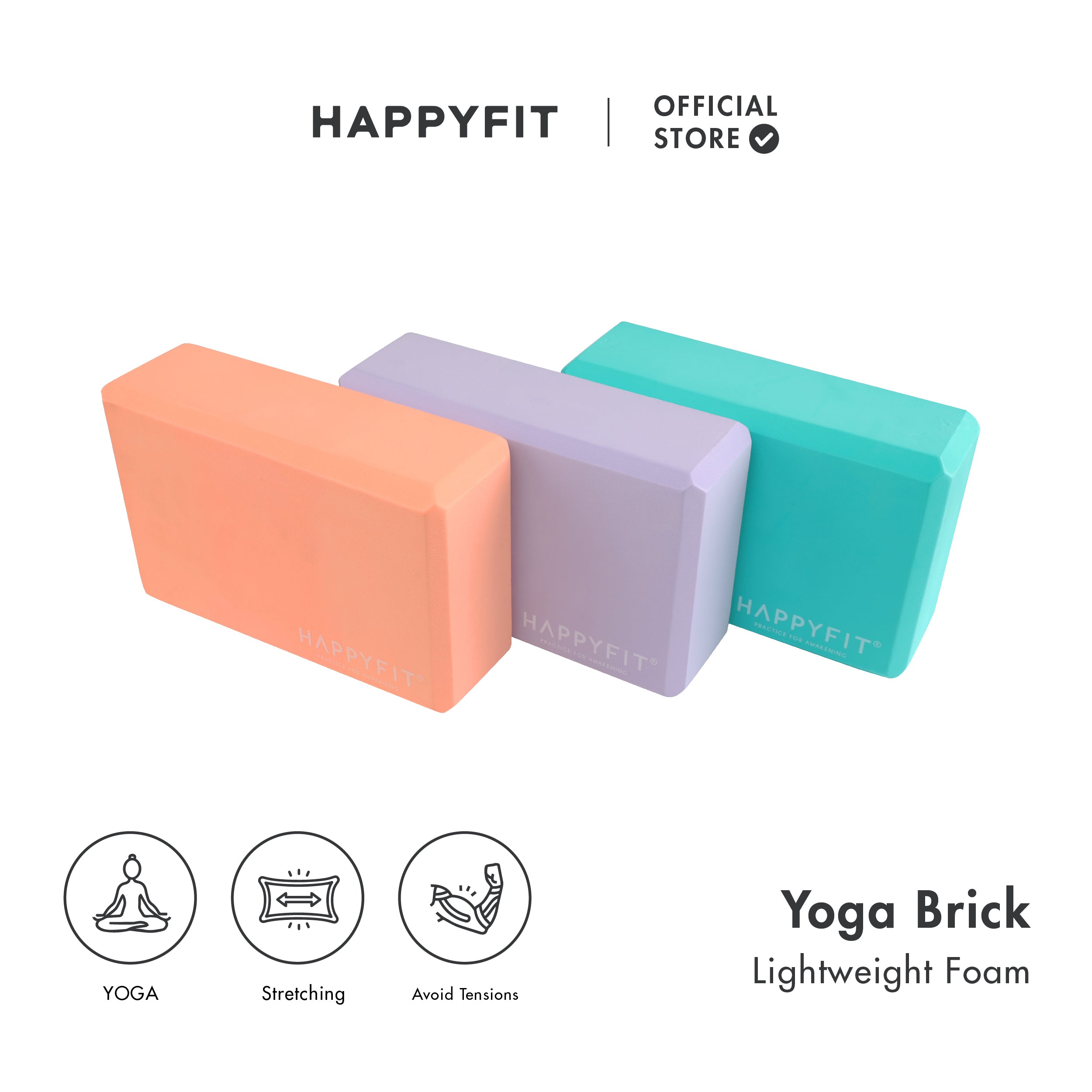 HAPPYFIT Yoga Block