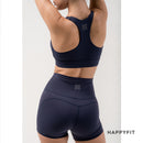 HAPPYFIT Zip Front High Support Sports Bra