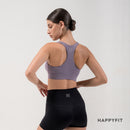 HAPPYFIT Zip Front High Support Sports Bra