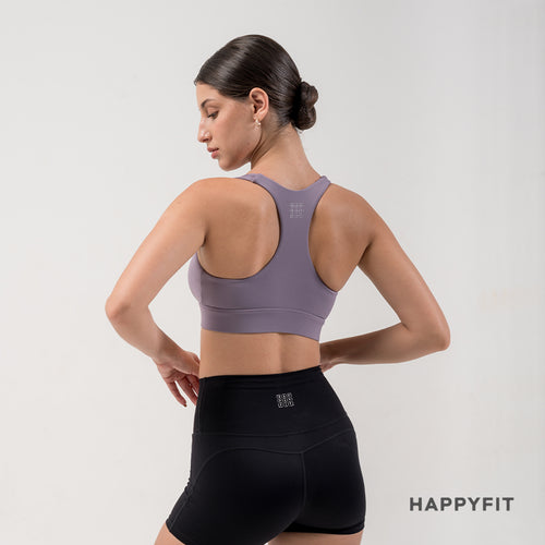 HAPPYFIT Zip Front High Support Sports Bra
